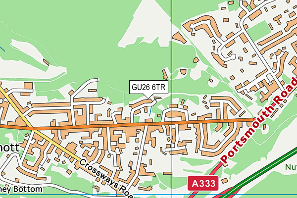 GU26 6TR map - OS VectorMap District (Ordnance Survey)