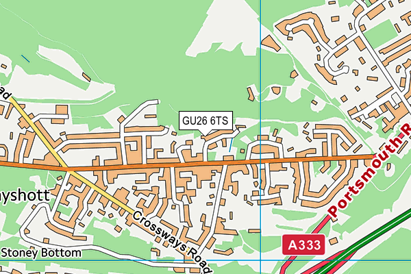 GU26 6TS map - OS VectorMap District (Ordnance Survey)