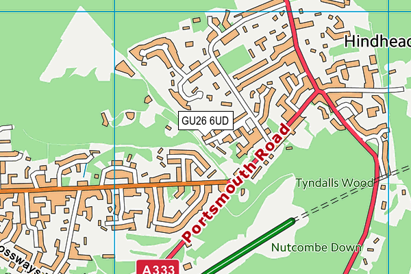 GU26 6UD map - OS VectorMap District (Ordnance Survey)