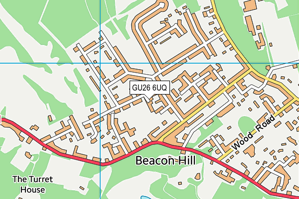 GU26 6UQ map - OS VectorMap District (Ordnance Survey)