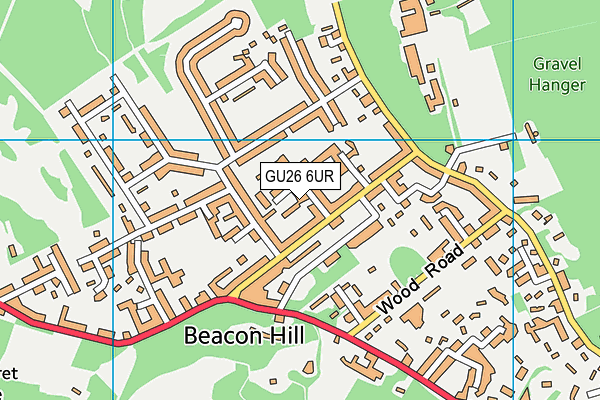 GU26 6UR map - OS VectorMap District (Ordnance Survey)