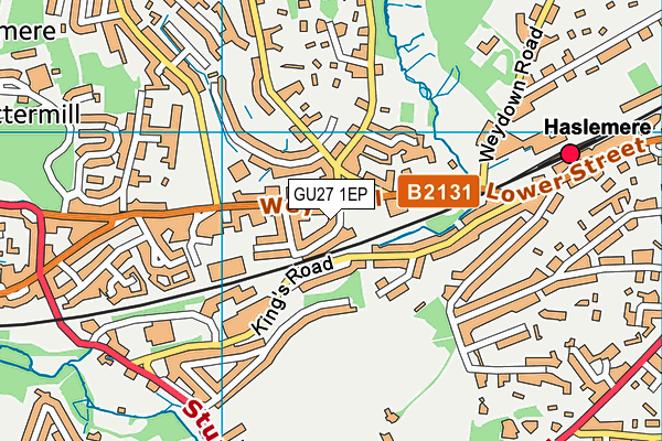 GU27 1EP map - OS VectorMap District (Ordnance Survey)