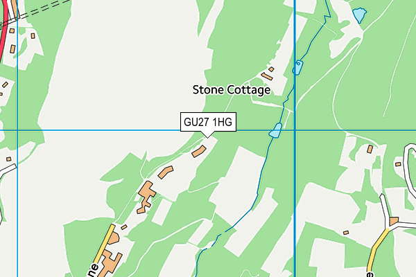 GU27 1HG map - OS VectorMap District (Ordnance Survey)