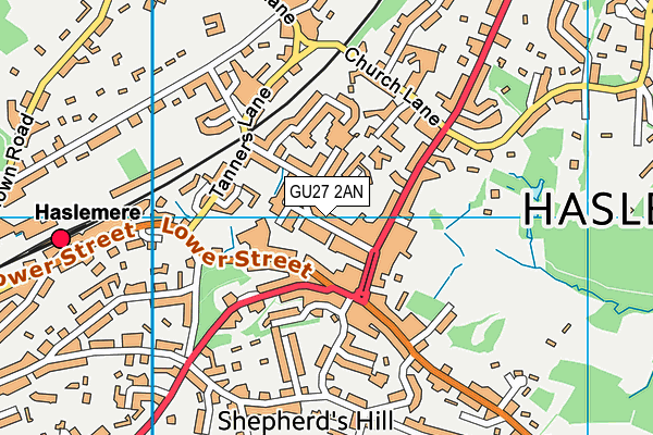 Map of SHOTTERMILL PARK RESIDENTS LIMITED at district scale