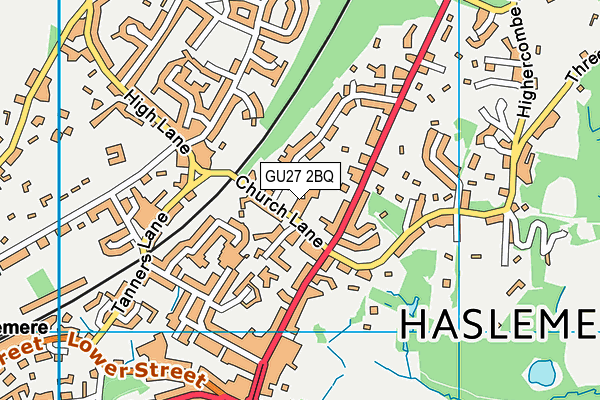 Map of HASLEMERE MEDICAL LLP at district scale
