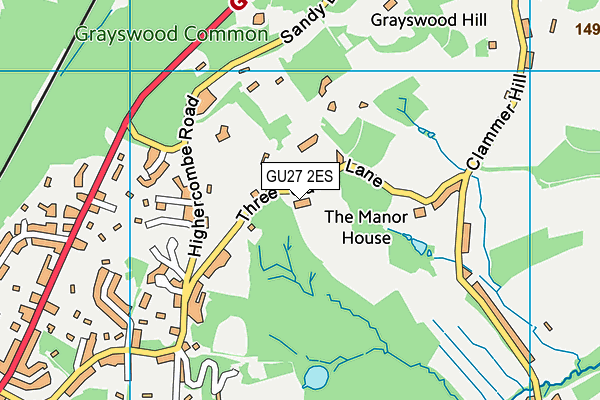 St Ives School map (GU27 2ES) - OS VectorMap District (Ordnance Survey)