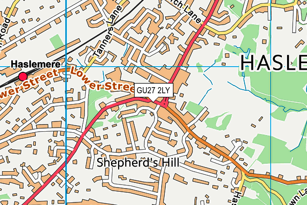 Map of OBJECTS D'ART HASLEMERE LIMITED at district scale