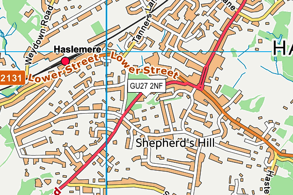 GU27 2NF map - OS VectorMap District (Ordnance Survey)