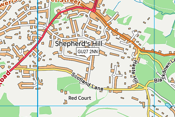 GU27 2NN map - OS VectorMap District (Ordnance Survey)