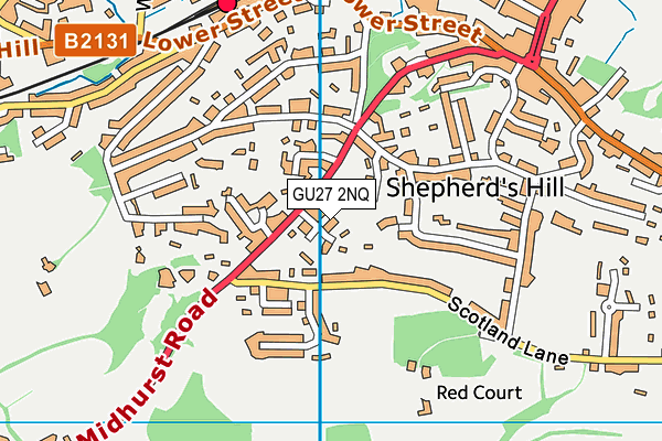 GU27 2NQ map - OS VectorMap District (Ordnance Survey)