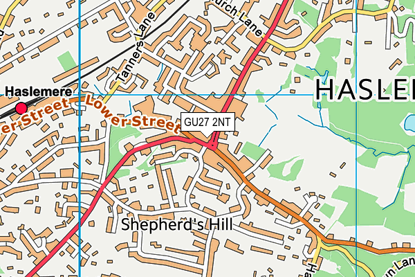 GU27 2NT map - OS VectorMap District (Ordnance Survey)