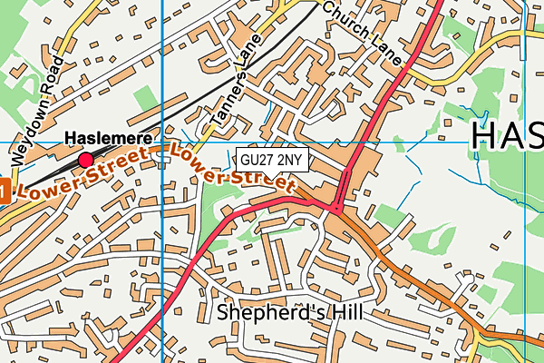 Map of LOWER STREET (HASLEMERE) LIMITED at district scale