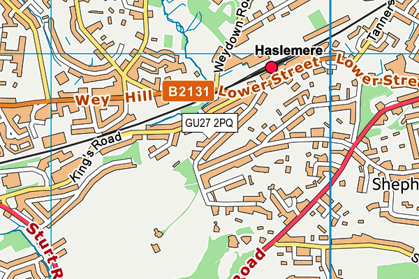 GU27 2PQ map - OS VectorMap District (Ordnance Survey)