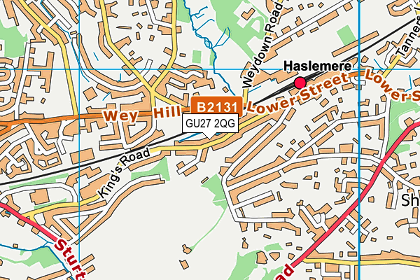 GU27 2QG map - OS VectorMap District (Ordnance Survey)