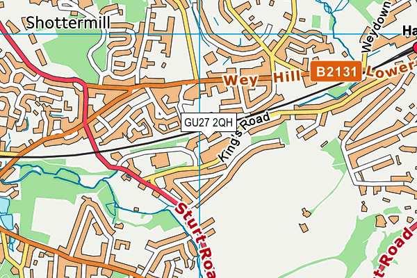 GU27 2QH map - OS VectorMap District (Ordnance Survey)