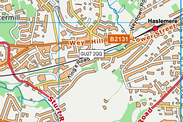 GU27 2QQ map - OS VectorMap District (Ordnance Survey)