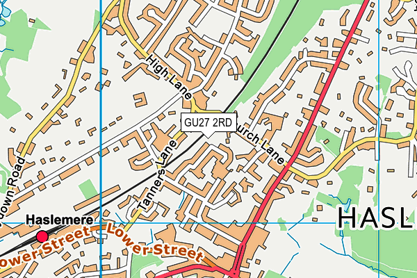 GU27 2RD map - OS VectorMap District (Ordnance Survey)