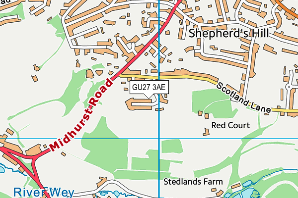 Map of THE HASLEMERE & GODALMING CLEANING COMPANY LIMITED at district scale