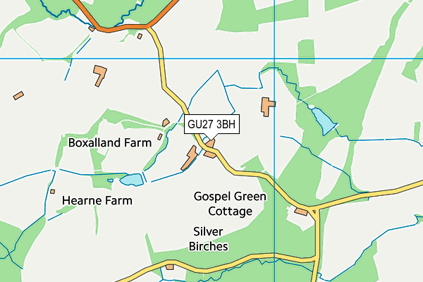 GU27 3BH map - OS VectorMap District (Ordnance Survey)