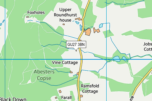 GU27 3BN map - OS VectorMap District (Ordnance Survey)