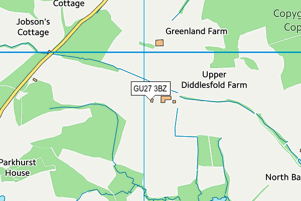 GU27 3BZ map - OS VectorMap District (Ordnance Survey)