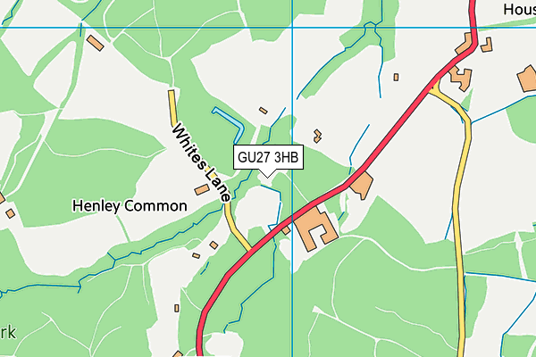 GU27 3HB map - OS VectorMap District (Ordnance Survey)