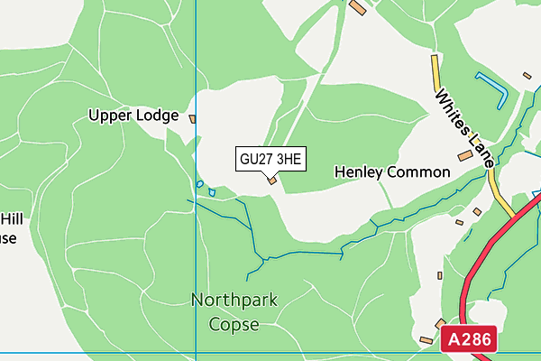 GU27 3HE map - OS VectorMap District (Ordnance Survey)