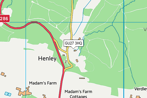 GU27 3HQ map - OS VectorMap District (Ordnance Survey)