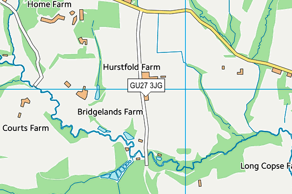 GU27 3JG map - OS VectorMap District (Ordnance Survey)