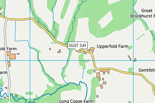 GU27 3JH map - OS VectorMap District (Ordnance Survey)