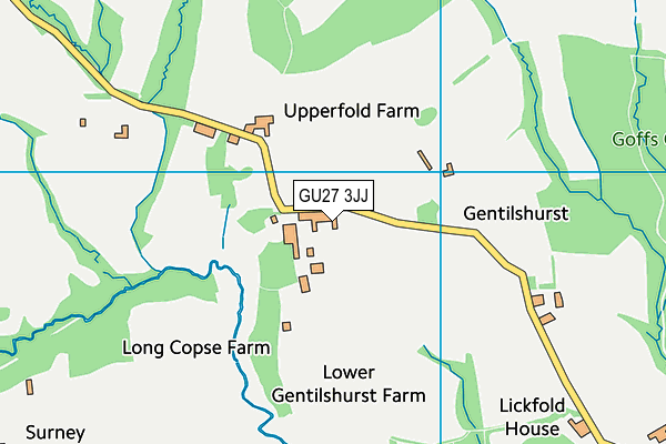 GU27 3JJ map - OS VectorMap District (Ordnance Survey)