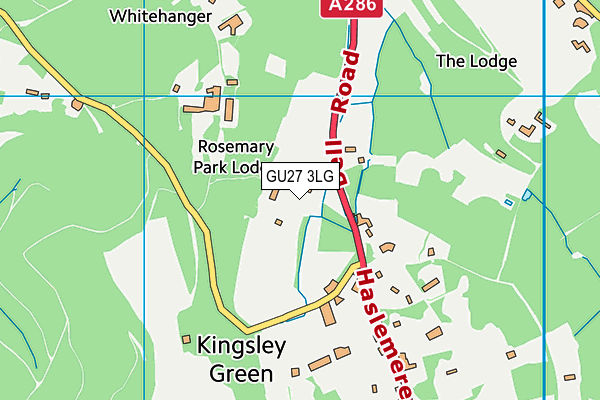 GU27 3LG map - OS VectorMap District (Ordnance Survey)