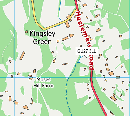 GU27 3LL map - OS VectorMap District (Ordnance Survey)