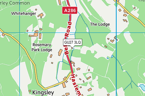 GU27 3LQ map - OS VectorMap District (Ordnance Survey)