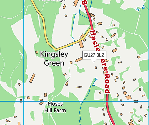 GU27 3LZ map - OS VectorMap District (Ordnance Survey)