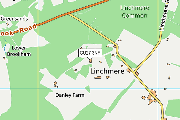 GU27 3NF map - OS VectorMap District (Ordnance Survey)