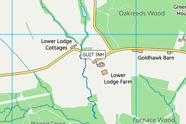 GU27 3NH map - OS VectorMap District (Ordnance Survey)