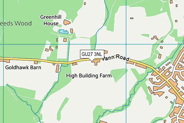 GU27 3NL map - OS VectorMap District (Ordnance Survey)