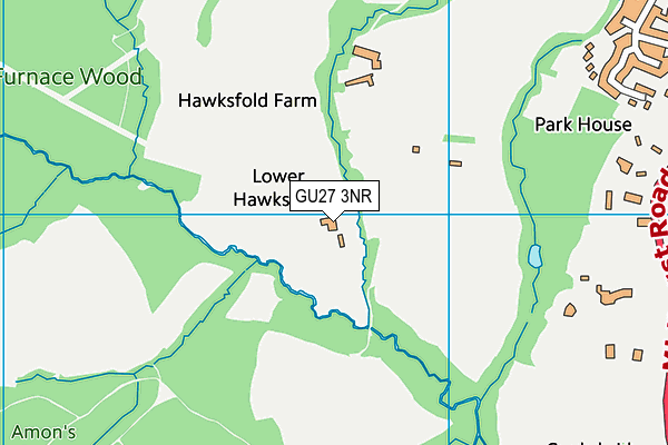 GU27 3NR map - OS VectorMap District (Ordnance Survey)