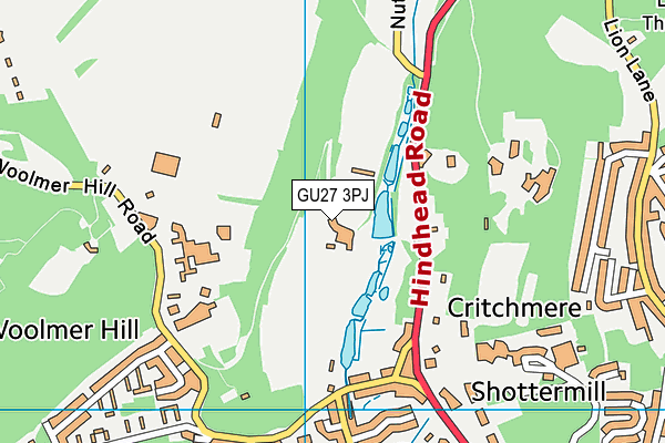 GU27 3PJ map - OS VectorMap District (Ordnance Survey)