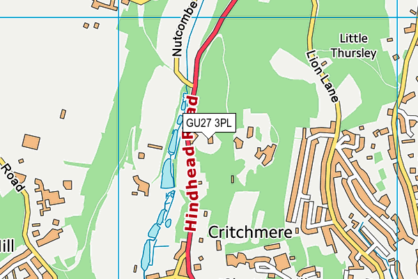 GU27 3PL map - OS VectorMap District (Ordnance Survey)