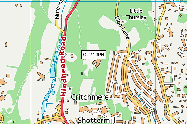 GU27 3PN map - OS VectorMap District (Ordnance Survey)