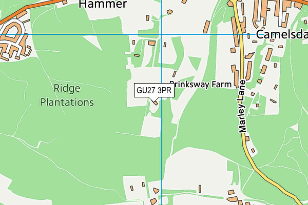 GU27 3PR map - OS VectorMap District (Ordnance Survey)