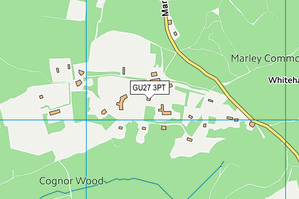 GU27 3PT map - OS VectorMap District (Ordnance Survey)