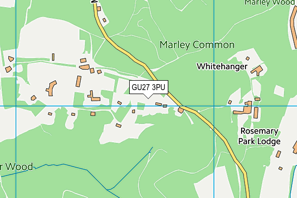 GU27 3PU map - OS VectorMap District (Ordnance Survey)