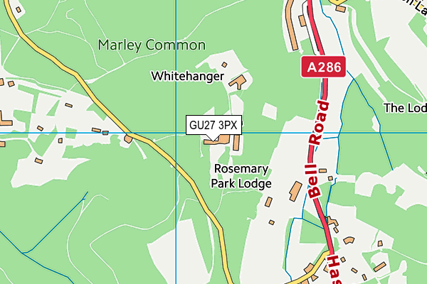 GU27 3PX map - OS VectorMap District (Ordnance Survey)