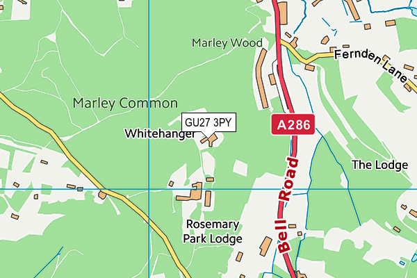 GU27 3PY map - OS VectorMap District (Ordnance Survey)