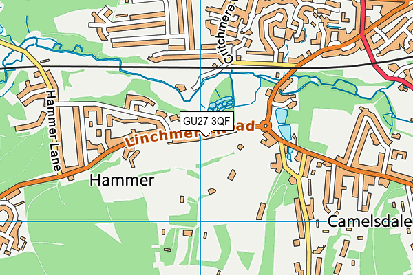 GU27 3QF map - OS VectorMap District (Ordnance Survey)