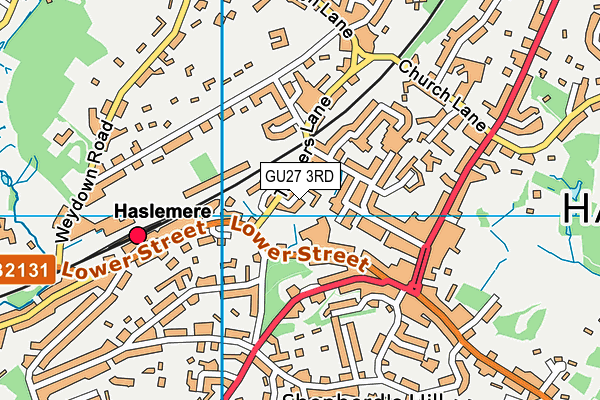 GU27 3RD map - OS VectorMap District (Ordnance Survey)