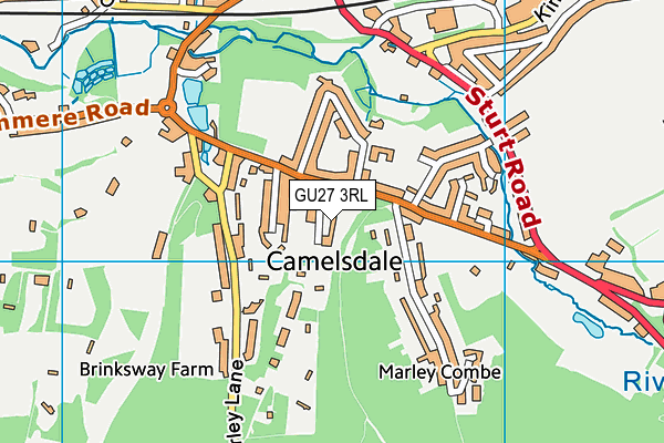 GU27 3RL map - OS VectorMap District (Ordnance Survey)